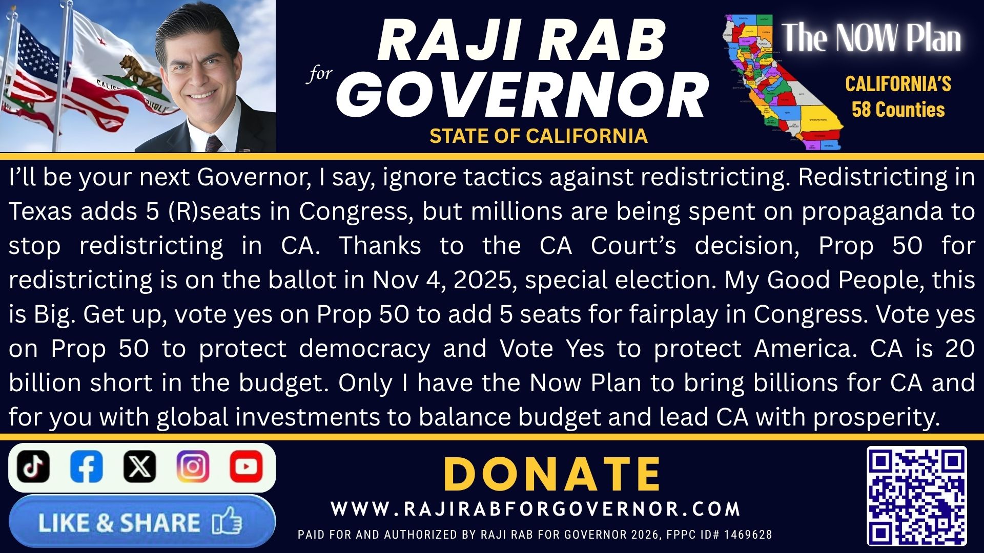 RAJI RAB FOR GOVERNOR _CALIFORNIA_9.6.25 Event RAJI RAB FOR GOVERNOR _CALIFORNIA_9.6.25 Event